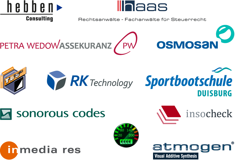 Beispiel für Logo-Design, Wortbildmarke und Icon-Design